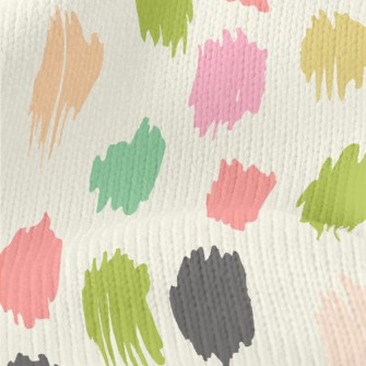 Irregular Dots With Colorful E Stretch Jersey