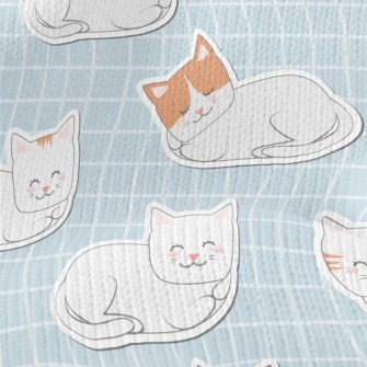 Cozy And Cute Cats Stretch Jersey