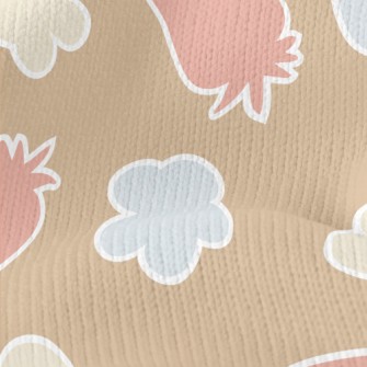 Color Silhouette Strawberry An Stretch Jersey