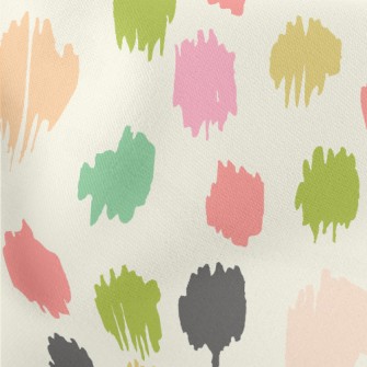 Irregular Dots With Colorful E Lightweight Cotton Poplin