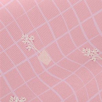Simple Potted Flower Trellis Midweight Cotton Poplin