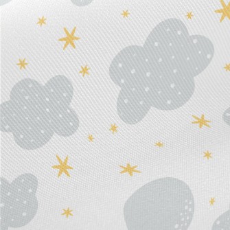 Dotted Clouds And Shining Star Midweight Cotton Poplin