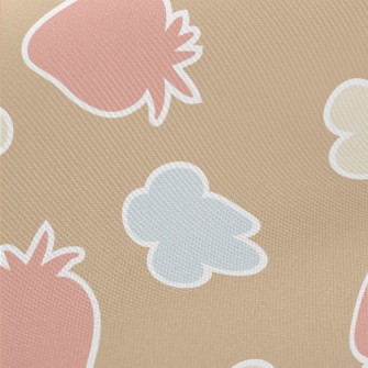 Color Silhouette Strawberry An Midweight Cotton Poplin