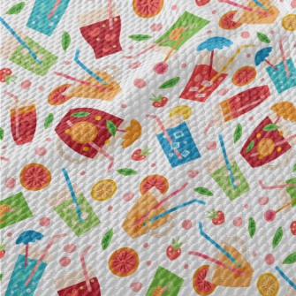 Colorful Juice Birdseye Piqué