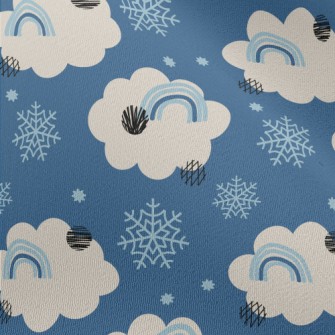 Snowflakes, Clouds, Rainbow Chiffon