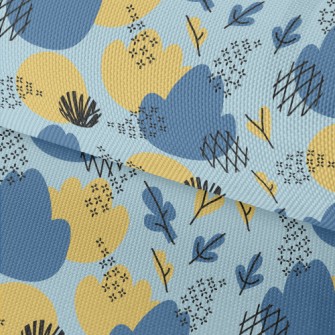 Line Color Block Flowers And P Waterproof Oxford
