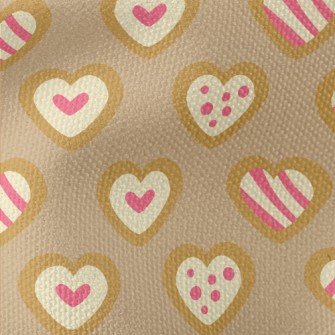 Heart Shaped Cookies Waterproof Canvas