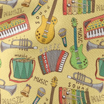 Colorful And Beautiful Musical Waterproof Canvas