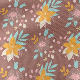 Bright Flowers And Grass Waterproof Canvas