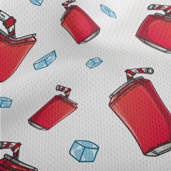 Ice Cold Carbonated Cola Athletic Mesh Flat Back