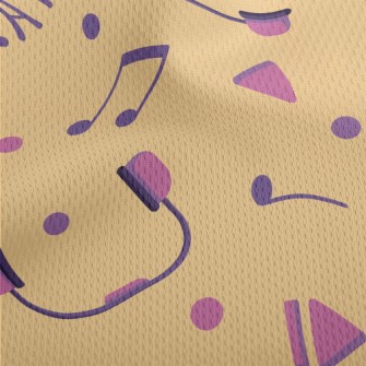 Colorful Trendy Headphones Athletic Mesh Flat Back