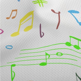 Beautiful And Moving Notes Athletic Mesh Flat Back