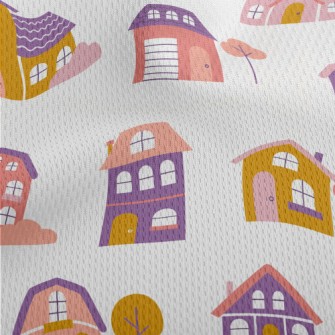 Fantasy Fairy Tale House Athletic Mesh Flat Back