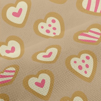 Heart Shaped Cookies Performance Linen