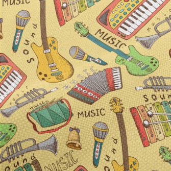 Colorful And Beautiful Musical Performance Linen