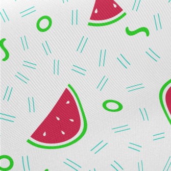 Geometric Slices Of Watermelon Twill