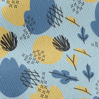 Line Color Block Flowers And P Standard Corduroy