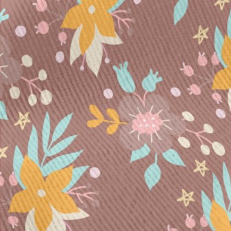 Bright Flowers And Grass Standard Corduroy
