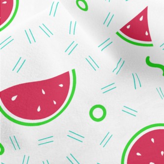 Geometric Slices Of Watermelon Micro Fleece