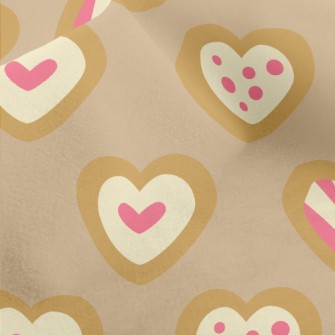 Heart Shaped Cookies Micro Fleece