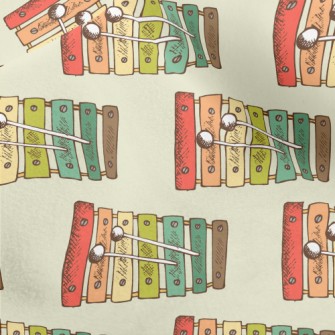 Cute Colorful Xylophone Micro Fleece