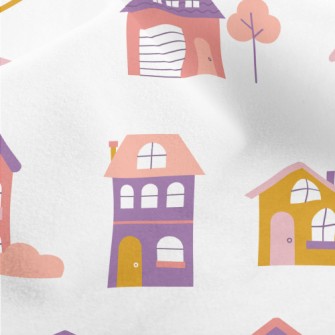 Fantasy Fairy Tale House Micro Fleece