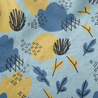 Line Color Block Flowers And P Minky