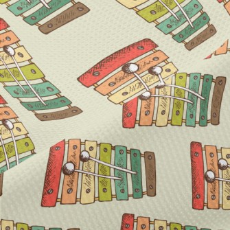 Cute Colorful Xylophone Piqué