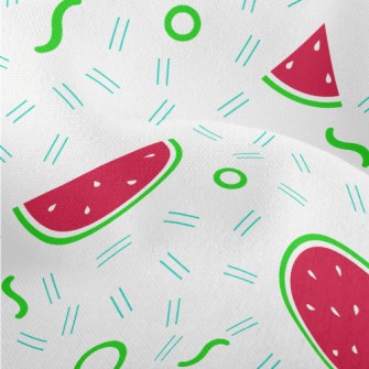 Geometric Slices Of Watermelon Lightweight Performance Linen