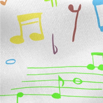 Beautiful And Moving Notes Jersey Backed Fleece