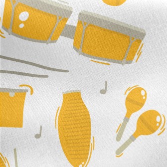 Traditional Folk Musical Instr Jersey Backed Fleece