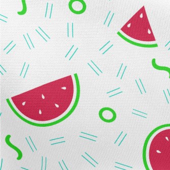 Geometric Slices Of Watermelon Pongee