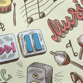 Happy Music Instruments Pongee