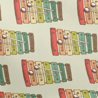 Cute Colorful Xylophone Pongee