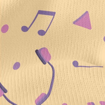 Colorful Trendy Headphones Stretch Jersey