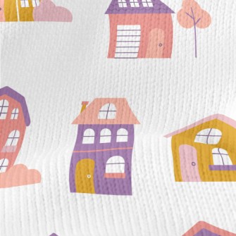 Fantasy Fairy Tale House Stretch Jersey