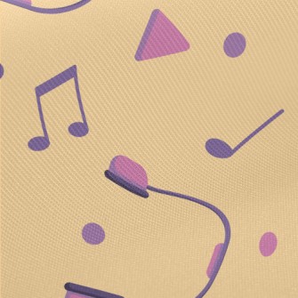 Colorful Trendy Headphones Midweight Cotton Poplin