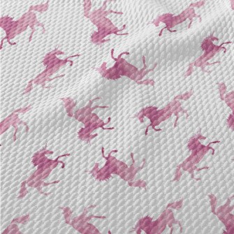 Pink Gradient Unicorn Birdseye Piqué
