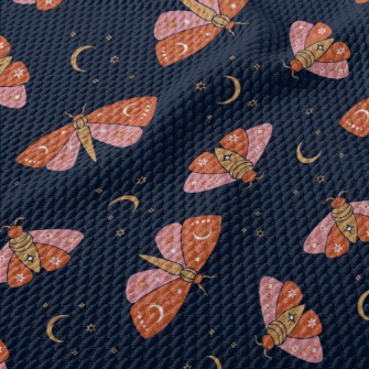 Mysterious Pattern Moth Birdseye Piqué