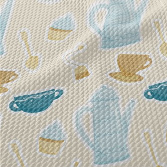 Elegant Tea Set Birdseye Piqué