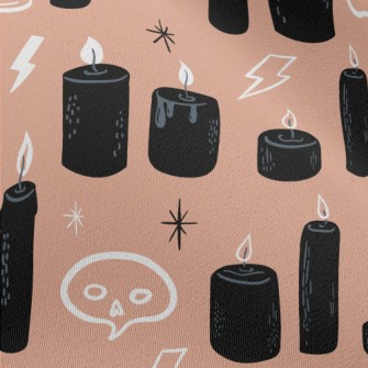 Halloween Black Candle Chiffon