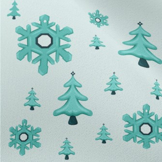 Falling Snowflakes Christmas T Chiffon