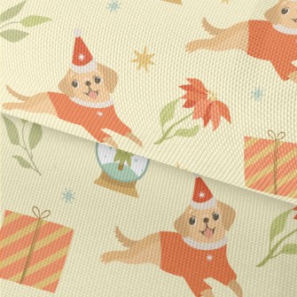 Red Sweater Puppy Waterproof Oxford