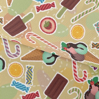 Fruit Popsicle Ice Cream Waterproof Oxford