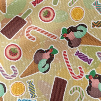 Fruit Popsicle Ice Cream Waterproof Canvas
