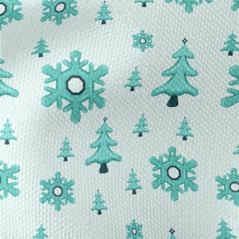 Falling Snowflakes Christmas T Waterproof Canvas