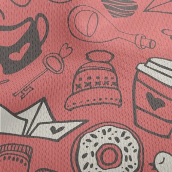 Warm Wool Hat And Gloves Athletic Mesh Flat Back