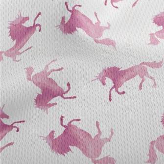 Pink Gradient Unicorn Athletic Mesh Flat Back