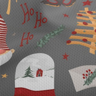 Christmas Atmosphere Decoratio Athletic Mesh Flat Back