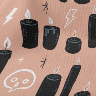 Halloween Black Candle Terry